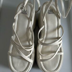 Target Wild Fable Women's White Strappy Sandals
